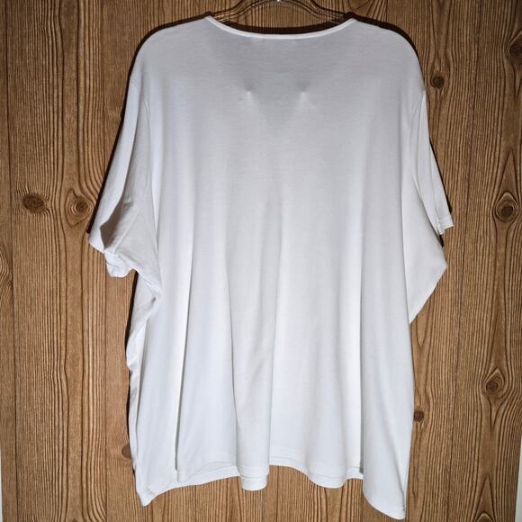 Quacker Factory split neck beaded tunic top 3X - Picture 3 of 7